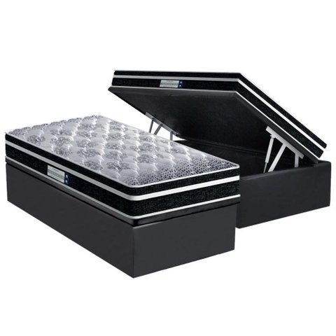 Cama Box Baú Solteiro: Colchão Anatômico Probel D33/EP ProDormir Advanced Tech1500 Plus + Base