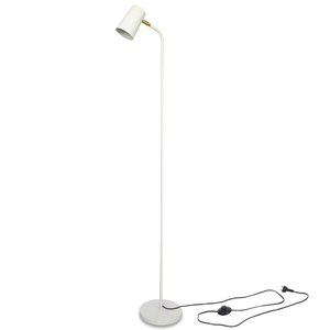 Luminária de Piso Abajur Chão Articulada Clara Branco