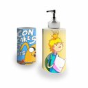 Ver imagem 1 de Kit Banheiro Saboneteira + Porta Escovas Porcelana Aventure Time - A Hora da Aventura 400ml (BD01)