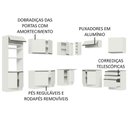 Ver mais imagens de Cozinha Completa 479001 Com Armário E Balcão Branco Branco
