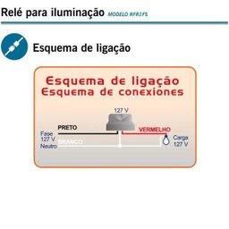 Rele Fotoelétrico 127v (ate 1000w) Rfr1fs Exatron - 2