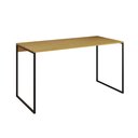Ver imagem 1 de Mesa para Escritório Industrial Base Ferro Preto Tampo Mdp Canela 120x60