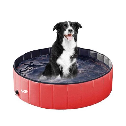 Piscina para Pets Animais de Estimação 160 cm x 30 cm VG+ Vermelho