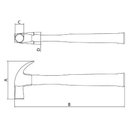 Ver imagem 2 de Martelo de Unha Basic 27mm com Cabo em Madeira - Tramontina 40370/027