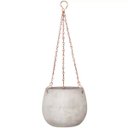 Ver imagem 1 de Vaso Pendente Decorativo Cimento Cinza 9x11cm 9465 Mart