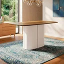 Ver imagem 1 de Mesa de Jantar 6 Lugares Retangular 160cm Verbena N01 Off White Ypê - Lyam Decor