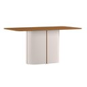Ver imagem 6 de Mesa de Jantar 6 Lugares Retangular 160cm Verbena N01 Off White Ypê - Lyam Decor