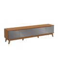 Ver imagem 4 de Rack Kappesberg 3 Portas Canela/chumbo 218cm