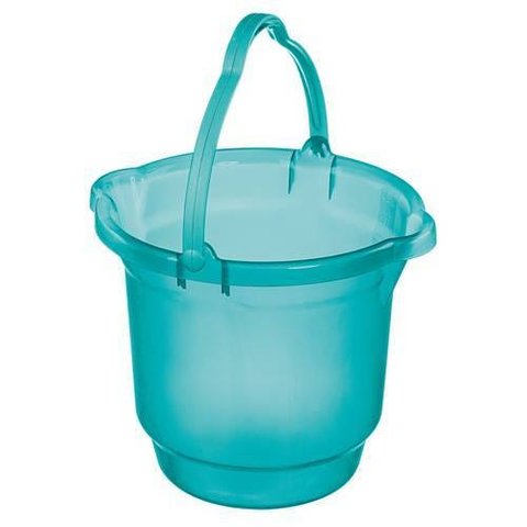 Balde plástico 15l turquesa cód.5554