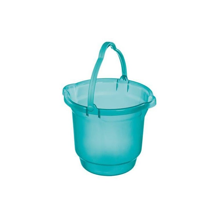 Balde plástico 15l turquesa cód.5554