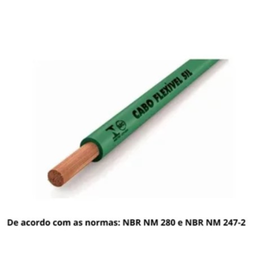 Cabo Flexível 2,5mm 100 Metros Sil Verde - 750V - 2