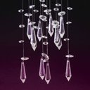 Ver imagem 2 de Plafon Sobrepor de Cristais Quadrado Obelisc 1 Lâmpada Bronzearte Transparente