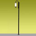 Ver imagem 1 de Poste para Jardim Munich Preto Vidro Leitoso 1E27 31x220cm P-42/1