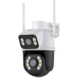 Câmera Ip Wifi de Segurança 2 em 1 Fixa + Rotativa com Áudio - 1