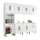 Ver imagem 2 de Cozinha Completa 5 Peças 14 Portas 3 Gavetas com Fruteira Lorena