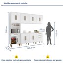 Ver imagem 3 de Cozinha Completa 5 Peças 14 Portas 3 Gavetas com Fruteira Lorena