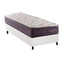 Ver imagem 1 de Cama Box Novo + Colchão Molas Kappesberg Ensacadas Inverno Verão + Base Crc Courano White
