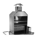 Ver imagem 2 de Carrinho de Churrasco Inox Simples Rodas Pneumáticas Cefaz