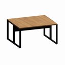 Ver imagem 5 de Plataforma de Trabalho Retangular F5 Office Industrial sem Gavetas MDF 120cm Freijó com Preto