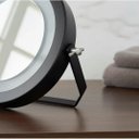 Ver imagem 3 de Espelho de Mesa Redond com Led - Touch - 20cm - Maquiagem - Moldura Preto Led Neutro
