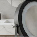 Ver imagem 2 de Espelho de Mesa Redond com Led - Touch - 20cm - Maquiagem - Moldura Preto Led Neutro