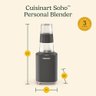 Cuisinart Soho™ Liquidificador Pessoal Preto com Copo 700ml - 8