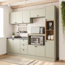 Ver imagem 1 de Cozinha com Rodapé 5 Peças Rubi Yescasa Verde/Oliva