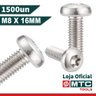 PARAFUSO TRILOBULAR C. PANELA TORX M8 X 16 ZINCO - 1500PÇS - 2