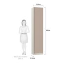 Ver imagem 3 de Guarda-roupa 1 Porta Sapateira 50cm Prime Plus Luciane