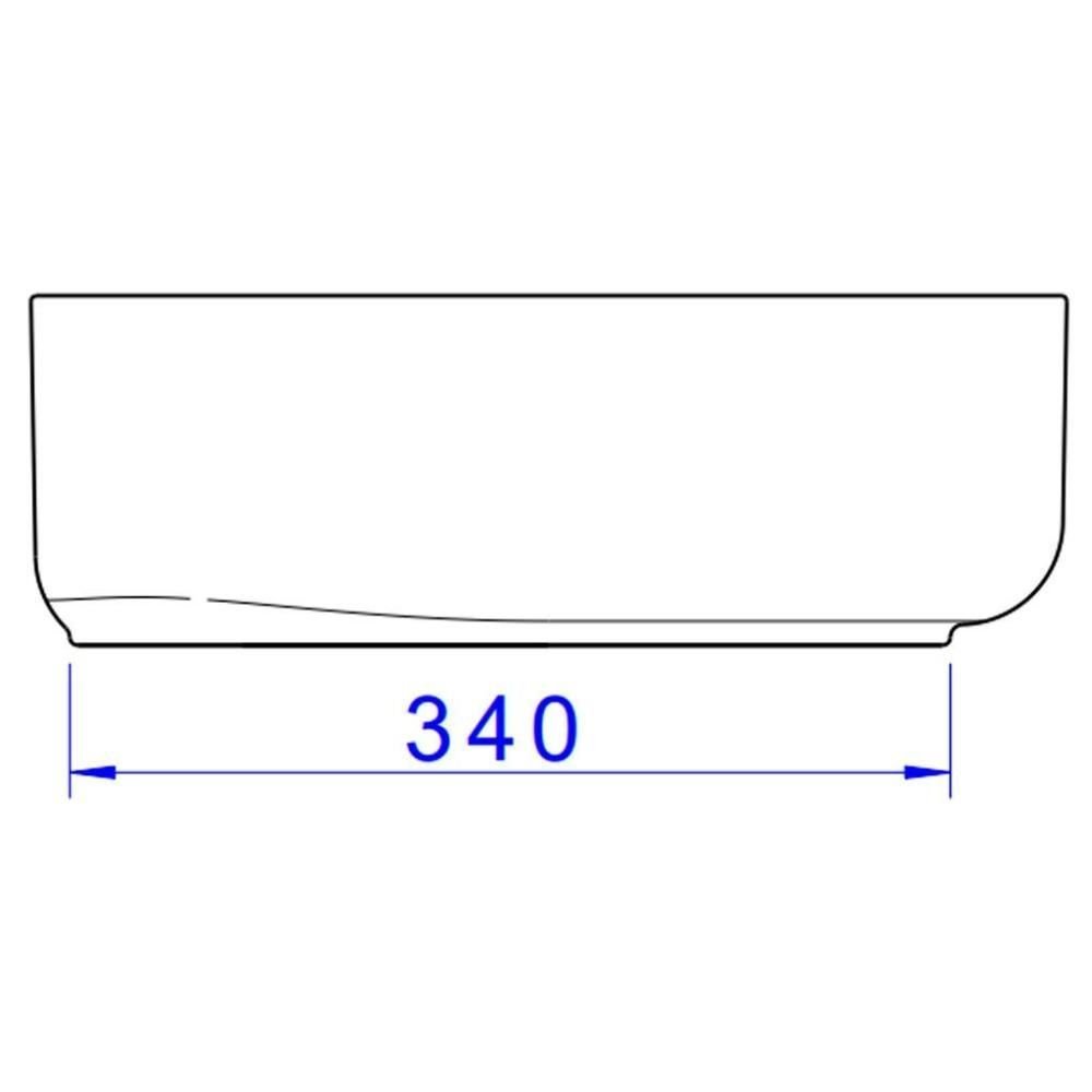 Cuba de Apoio Deca Oval com Mesa Branco 60cm - 6
