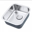 Ver imagem 2 de Cuba de Embutir Aço Inox 1mm Escovado C111 41,1x45,7x17,8 Cm