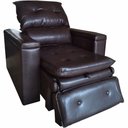 Ver imagem 1 de Poltrona do Papai Retrátil Reclinável Tecido Sintético Conforto Larbelle - Marrom