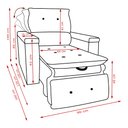 Ver imagem 2 de Poltrona do Papai Retrátil Reclinável Tecido Sintético Conforto Larbelle - Marrom