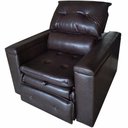 Ver imagem 4 de Poltrona do Papai Retrátil Reclinável Tecido Sintético Conforto Larbelle - Marrom