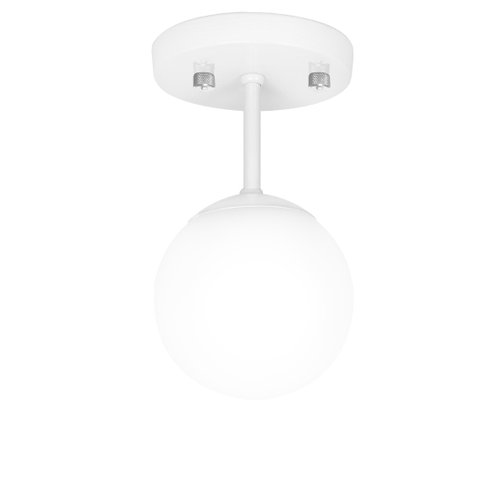 Lustre Plafon Orby Branco 23x14 cm