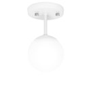 Ver imagem 1 de Lustre Plafon Orby Branco 23x14 cm