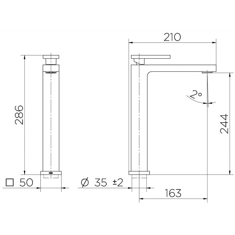 Torneira Misturador Monocomando Docol New Edge 925430 de Bancada Cobre Polido - 4