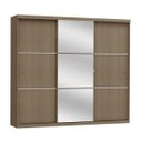 Ver imagem 3 de Guarda-Roupa Casal com Espelho 3 Portas de Correr S743 Kappesberg