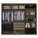 Ver imagem 2 de Guarda-Roupa Casal com Espelho 3 Portas de Correr S743 Kappesberg