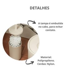 Escova Sanitaria Bold Branco com Tampa Banheiro ou - 3