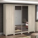 Ver imagem 1 de Guarda-Roupa Casal com Espelho 4 Portas de Correr D558 Kappesberg