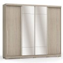Ver imagem 3 de Guarda-Roupa Casal com Espelho 4 Portas de Correr D558 Kappesberg