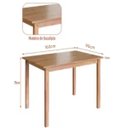 Ver imagem 1 de Mesa de Jantar Retangular Madeira Maciça 160cm Genova Amêndoa Mj4160