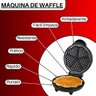 Máquina Fazer 5 Waffle Elétrica Portátil Antiaderente 110v:vermelho - 11