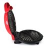 Máquina Fazer 5 Waffle Elétrica Portátil Antiaderente 110v:vermelho - 10