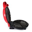 Ver imagem 1 de Máquina Fazer 5 Waffle Elétrica Portátil Antiaderente 110v:vermelho