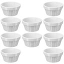 Ver imagem 1 de 10 Ramekins 60ml Brancos Molheira Servir Molhos Shoyu Tarê Pequeno Coza Plástico