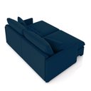 Ver mais imagens de Sofá Reclinável e Retrátil Gandalf Bipartido 254cm Caixa Zero com Almofadas Veludo Azul G33 - Gran B
