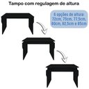 Ver mais imagens de Mesa para Pc Gamer com Regulagem de Altura Sirion A02 Preto - Lyam Decor