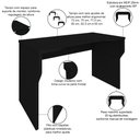 Ver imagem 4 de Mesa para Pc Gamer com Regulagem de Altura Sirion A02 Preto - Lyam Decor
